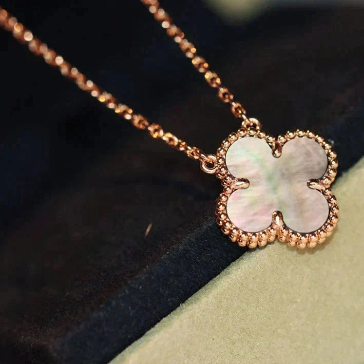 ¡®Veyra Jewelry¡¯CLOVER 15MM  GRAY MOTHER OF PEARL NECKLACE
