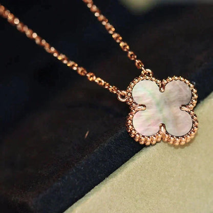¡®Veyra Jewelry¡¯CLOVER 15MM  GRAY MOTHER OF PEARL NECKLACE