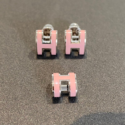 ¡®Veyra Jewelry¡¯MINI POP H SILVER EARRINGS PINK