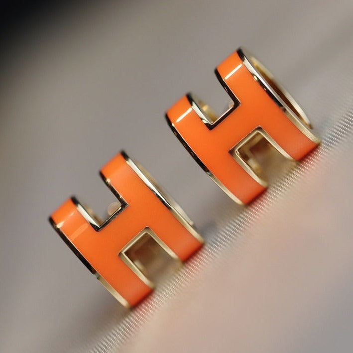 ¡®Veyra Jewelry¡¯MINI POP H EARRINGS ORANGE