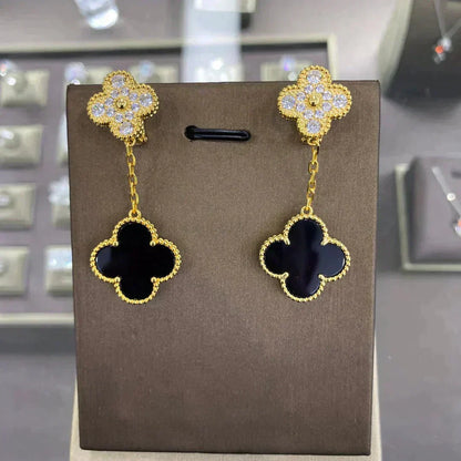 ¡®Veyra Jewelry¡¯CLOVER  2 MOTIFS  DIAMOND  EARRINGS (MULTIPLE CHOICESç´
