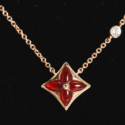 ¡®Veyra Jewelry¡¯STAR NECKLACE PINK GOLD 1 DIAMOND