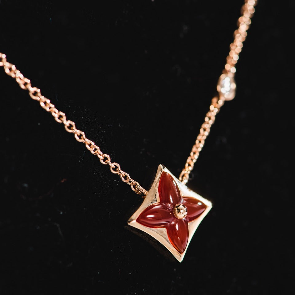 ¡®Veyra Jewelry¡¯STAR NECKLACE PINK GOLD 1 DIAMOND