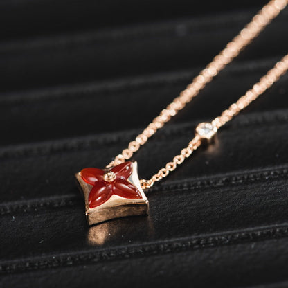 ¡®Veyra Jewelry¡¯STAR NECKLACE PINK GOLD 1 DIAMOND