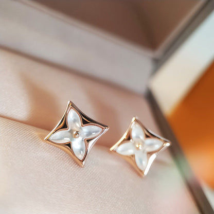 ¡®Veyra Jewelry¡¯STAR MOP PINK GOLD EARRINGS
