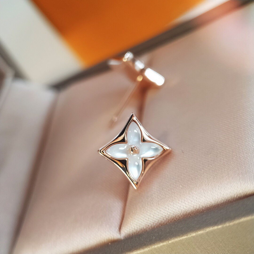 ¡®Veyra Jewelry¡¯STAR MOP PINK GOLD EARRINGS