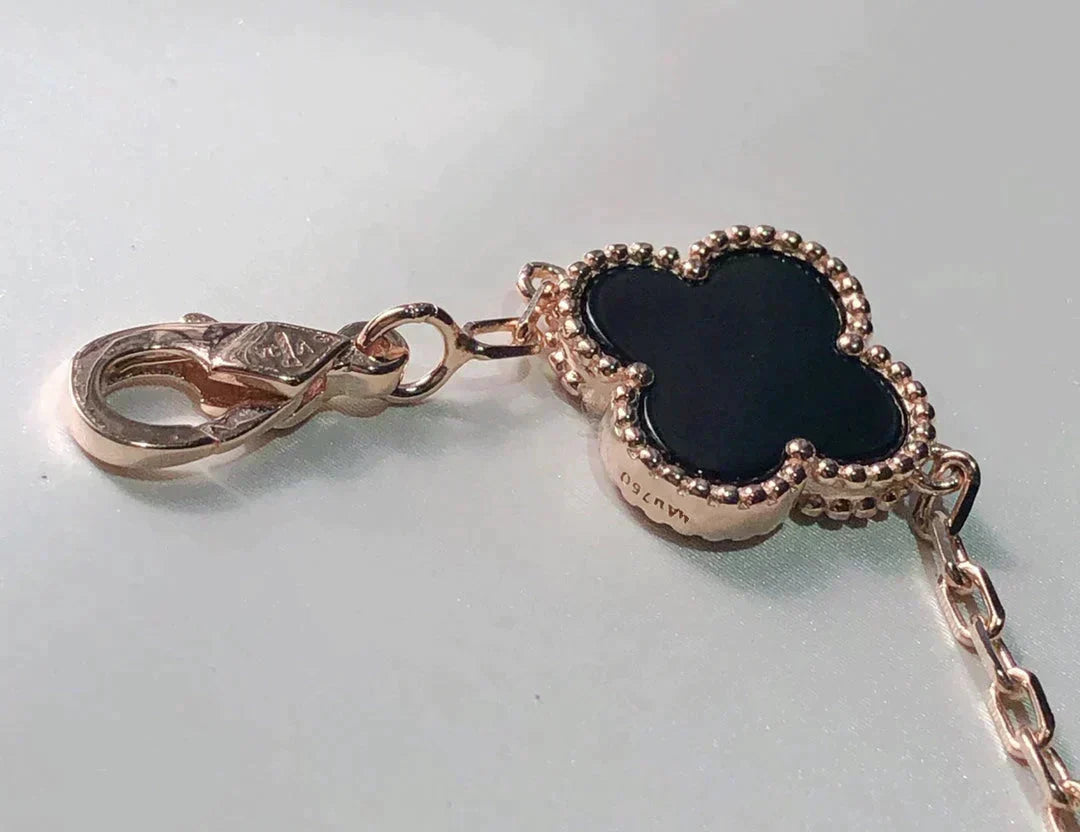 [Veyra Jewelry]New CLOVER 5 MOTIFS MULTICOLOR BRACELET