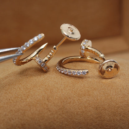 ¡®Veyra Jewelry¡¯JUSTE EARRINGS 12.75MM PINK GOLD DIAMOND