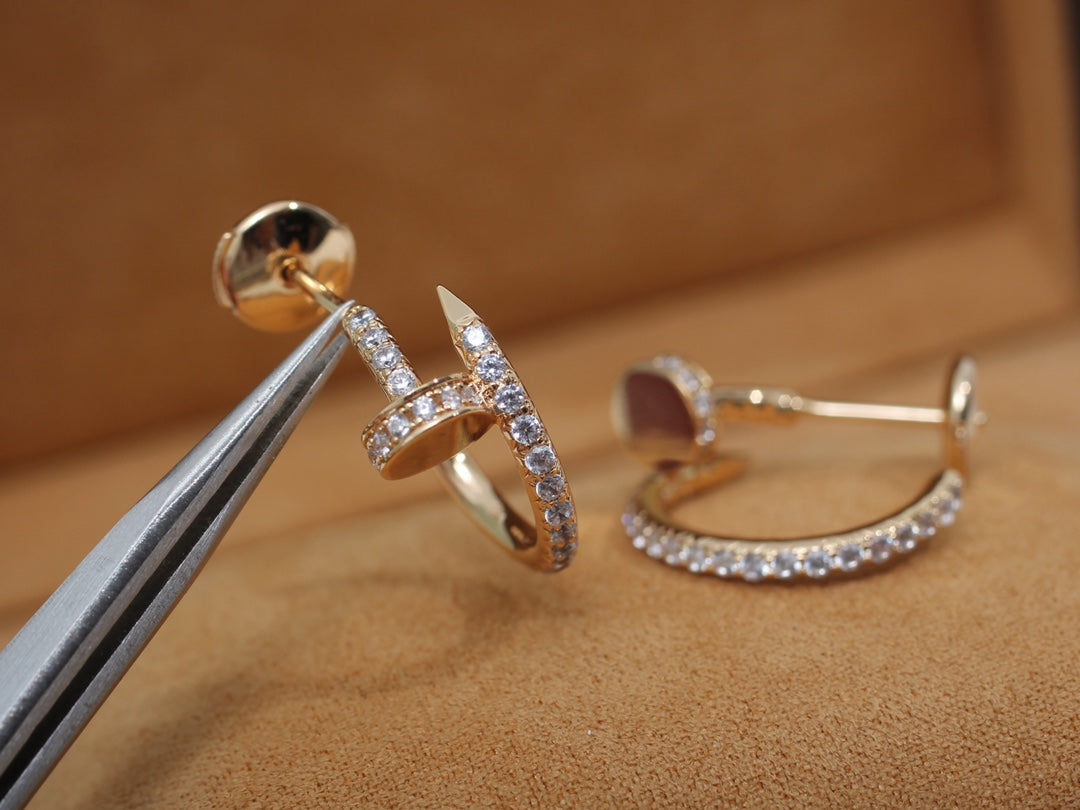 ¡®Veyra Jewelry¡¯JUSTE EARRINGS 12.75MM PINK GOLD DIAMOND