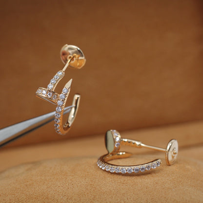 ¡®Veyra Jewelry¡¯JUSTE EARRINGS 12.75MM PINK GOLD DIAMOND