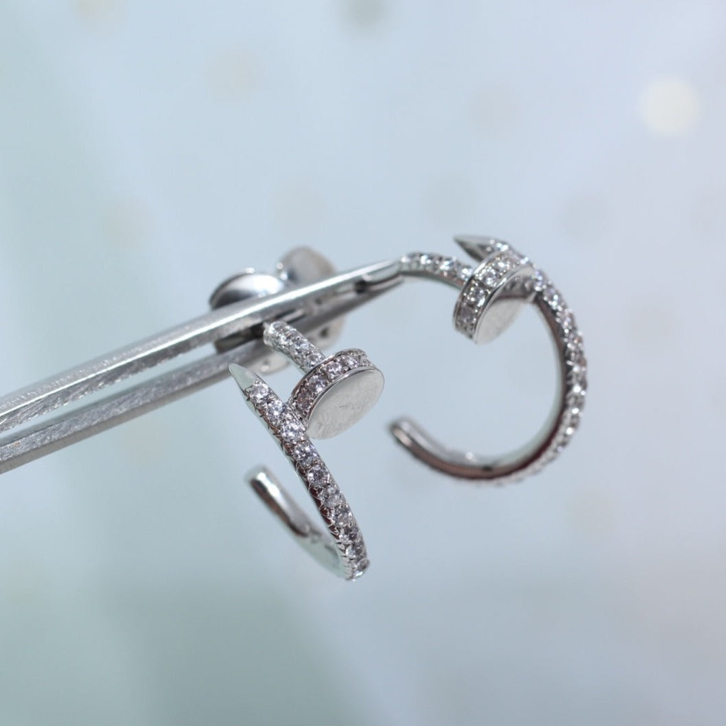 ¡®Veyra Jewelry¡¯JUSTE EARRINGS 12.75MM SILVER DIAMOND