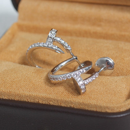 ¡®Veyra Jewelry¡¯JUSTE EARRINGS 12.75MM SILVER DIAMOND