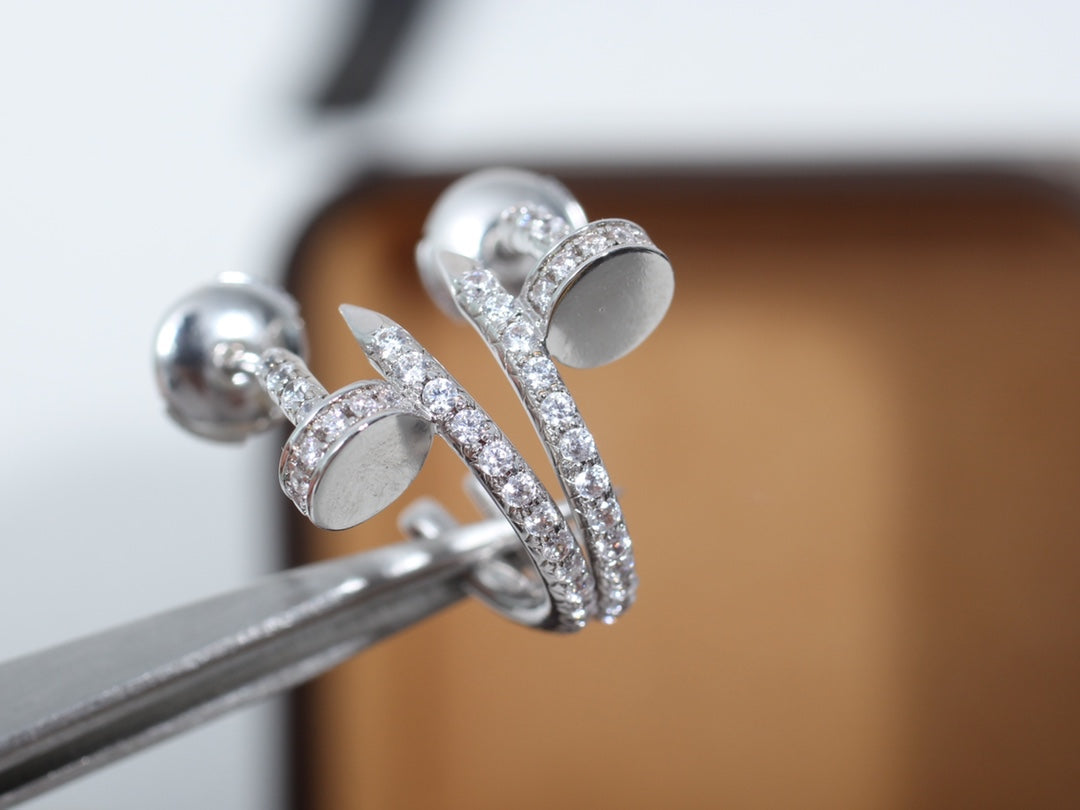 ¡®Veyra Jewelry¡¯JUSTE EARRINGS 12.75MM SILVER DIAMOND