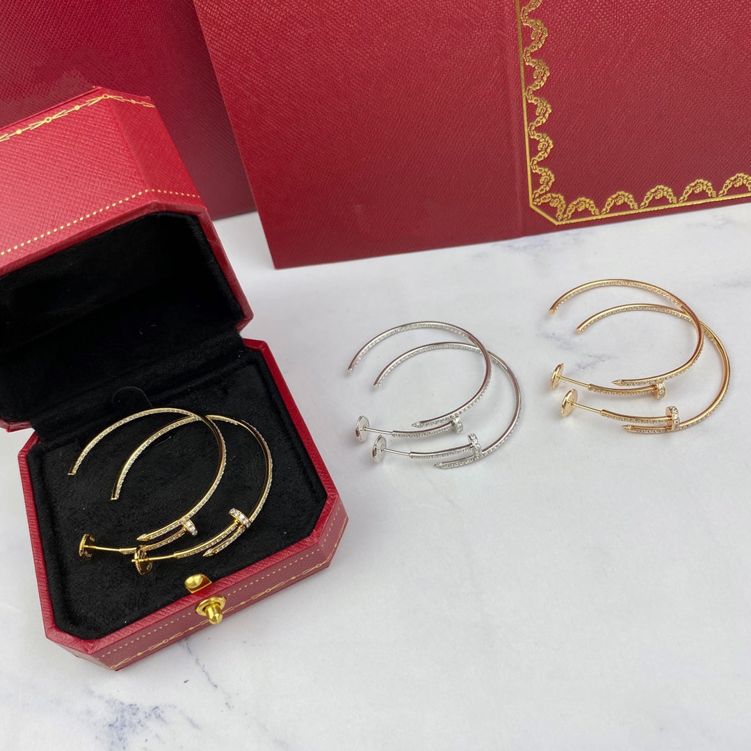 ¡®Veyra Jewelry¡¯JUSTE EARRINGS FULL DIAMONDS 1.8MM