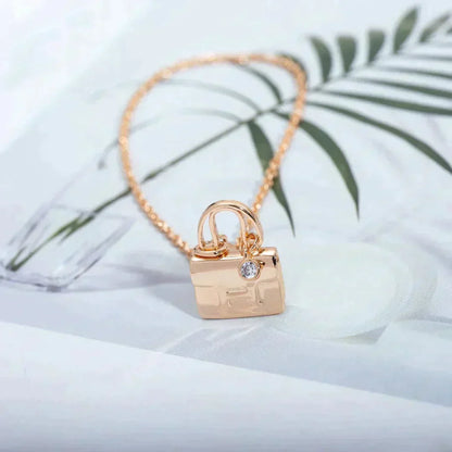 ¡®Veyra Jewelry¡¯AMULETTE PEDANT ROSE GOLD NECKLACE