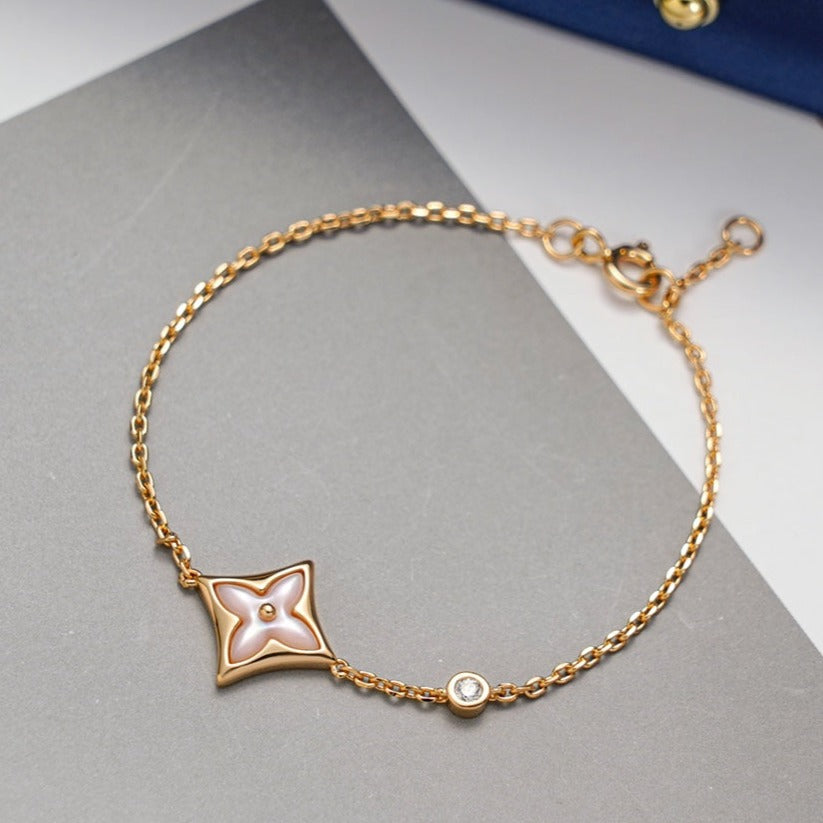 ¡®Veyra Jewelry¡¯STAR 1 DIAMOND PINK GOLD BRACELET