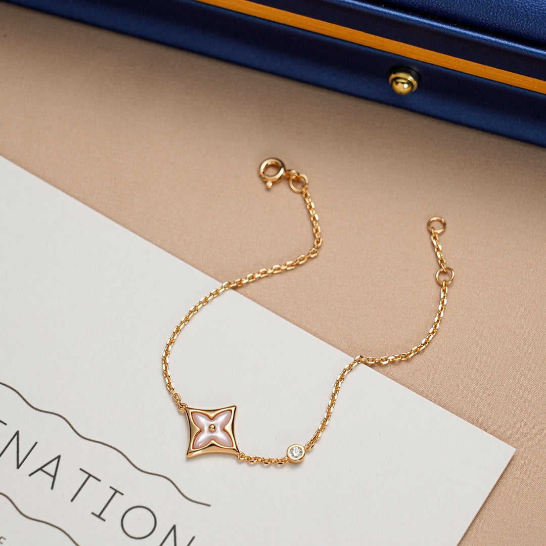 ¡®Veyra Jewelry¡¯STAR 1 DIAMOND PINK GOLD BRACELET