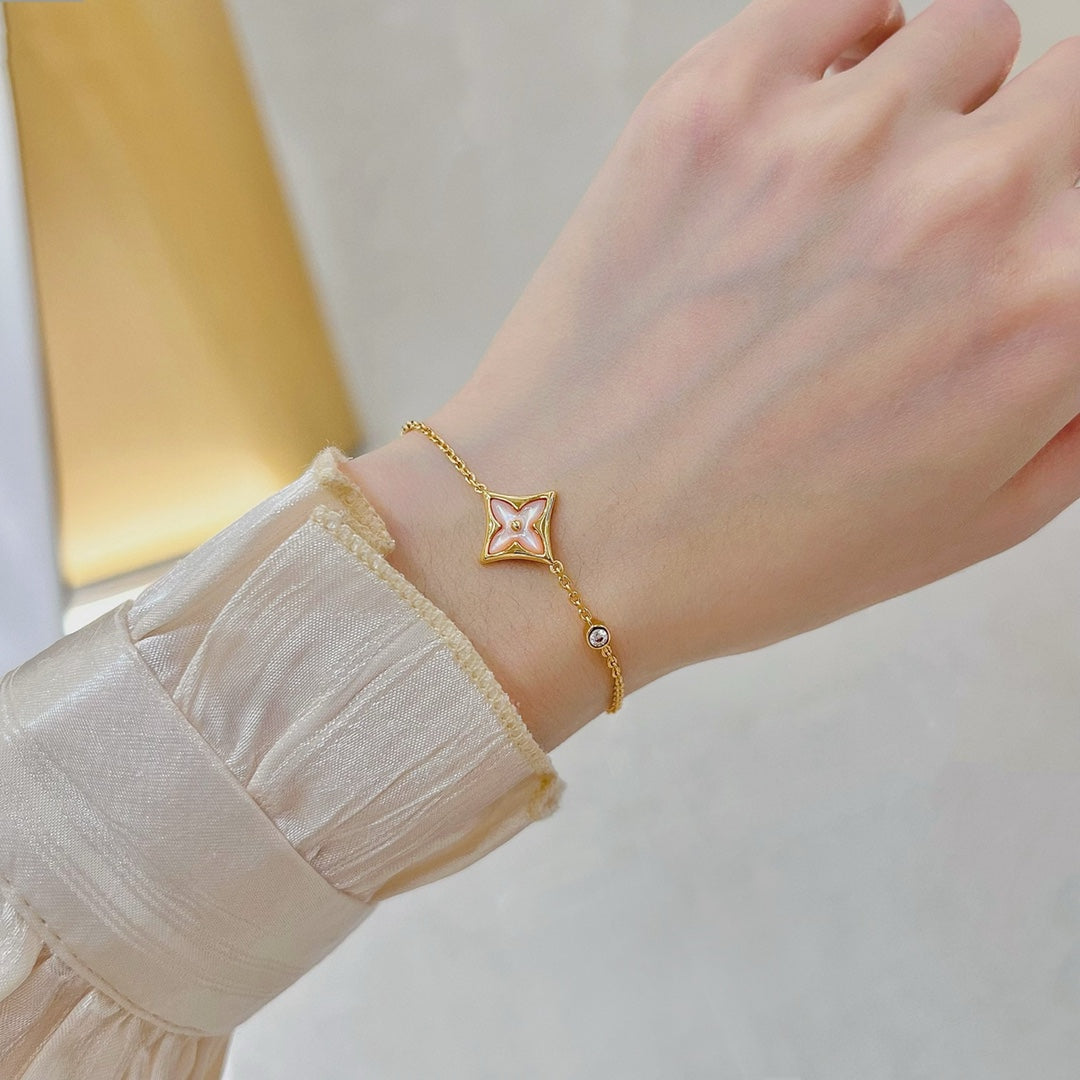 ¡®Veyra Jewelry¡¯STAR 1 DIAMOND PINK GOLD BRACELET