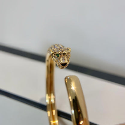 ¡®Veyra Jewelry¡¯PANTHERE GOLD DIAMOND OPEN BRACELET