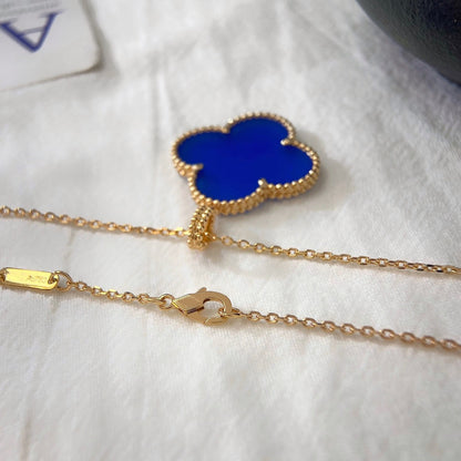¡®Veyra Jewelry¡¯CLOVER 25MM NECKLACE TURQUOISE ROSE GOLD