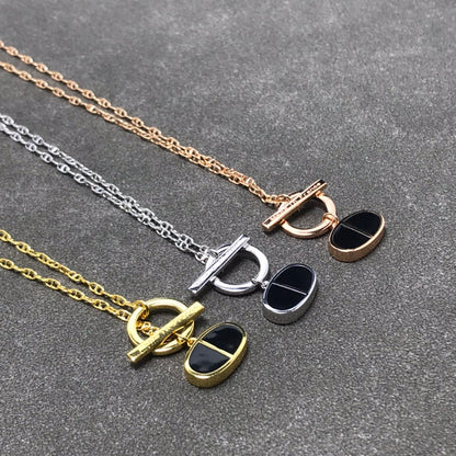 ¡®Veyra Jewelry¡¯CHAINE VERSO BLACK CERAMIC  NECKLACE