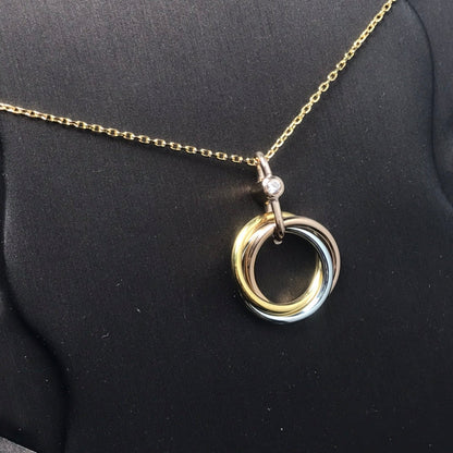 ¡®Veyra Jewelry¡¯TRINITY SILVER GOLD PINK GOLD NECKLACE