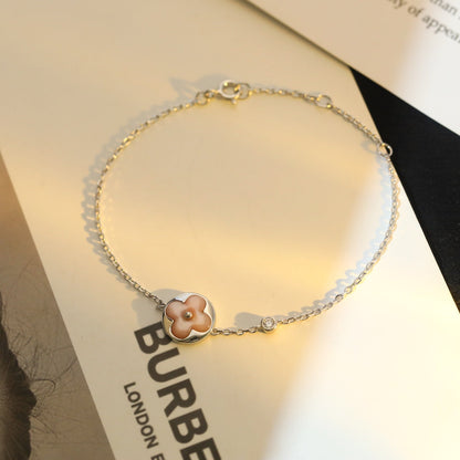 ¡®Veyra Jewelry¡¯SUN MOTIF PINK MOP SILVER BRACELET
