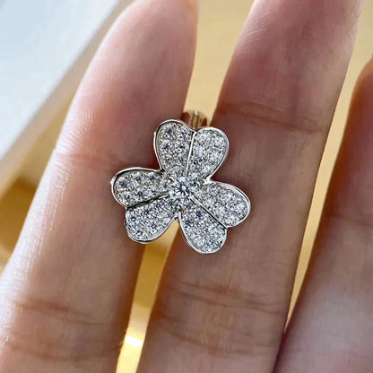 ¡®Veyra Jewelry¡¯CLOVER COMOS DIAMOND EARRINGS SILVER