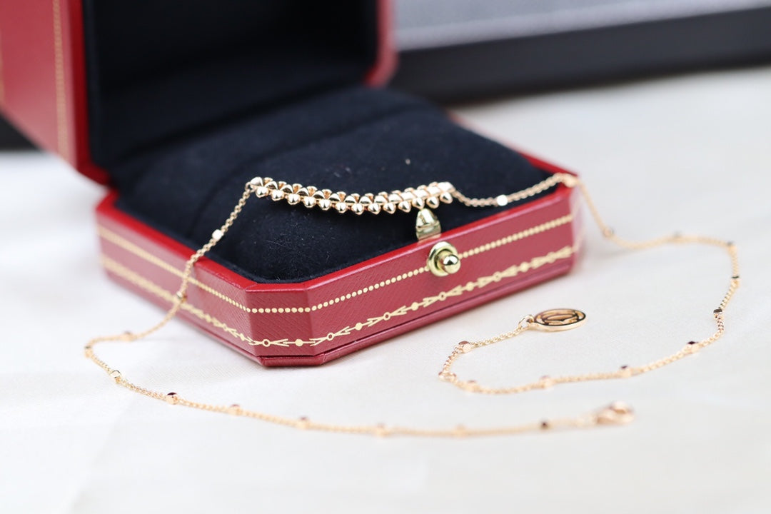 ¡®Veyra Jewelry¡¯CLASH PINK GOLD NECKLACE