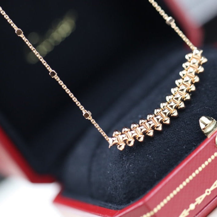 ¡®Veyra Jewelry¡¯CLASH PINK GOLD NECKLACE