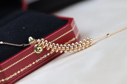 ¡®Veyra Jewelry¡¯CLASH PINK GOLD NECKLACE
