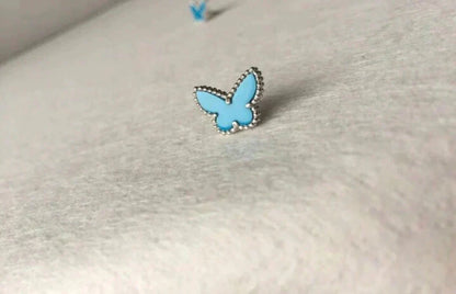 ¡®Veyra Jewelry¡¯BUTTERFLY TURQUOISE EARRINGS SILVER