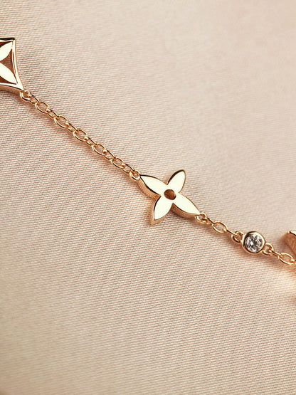 ¡®Veyra Jewelry¡¯STAR AND SUN 7 MOTIFS GOLD BRACELET