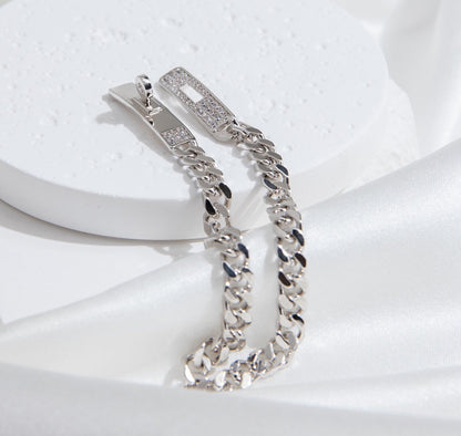 ¡®Veyra Jewelry¡¯KELLY CHAIN SILVER DIAMOND BRACELET