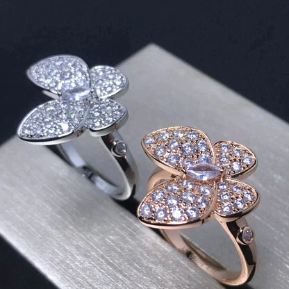 ¡®Veyra Jewelry¡¯BUTTERFLY PINK GOLD DIAMOND RING
