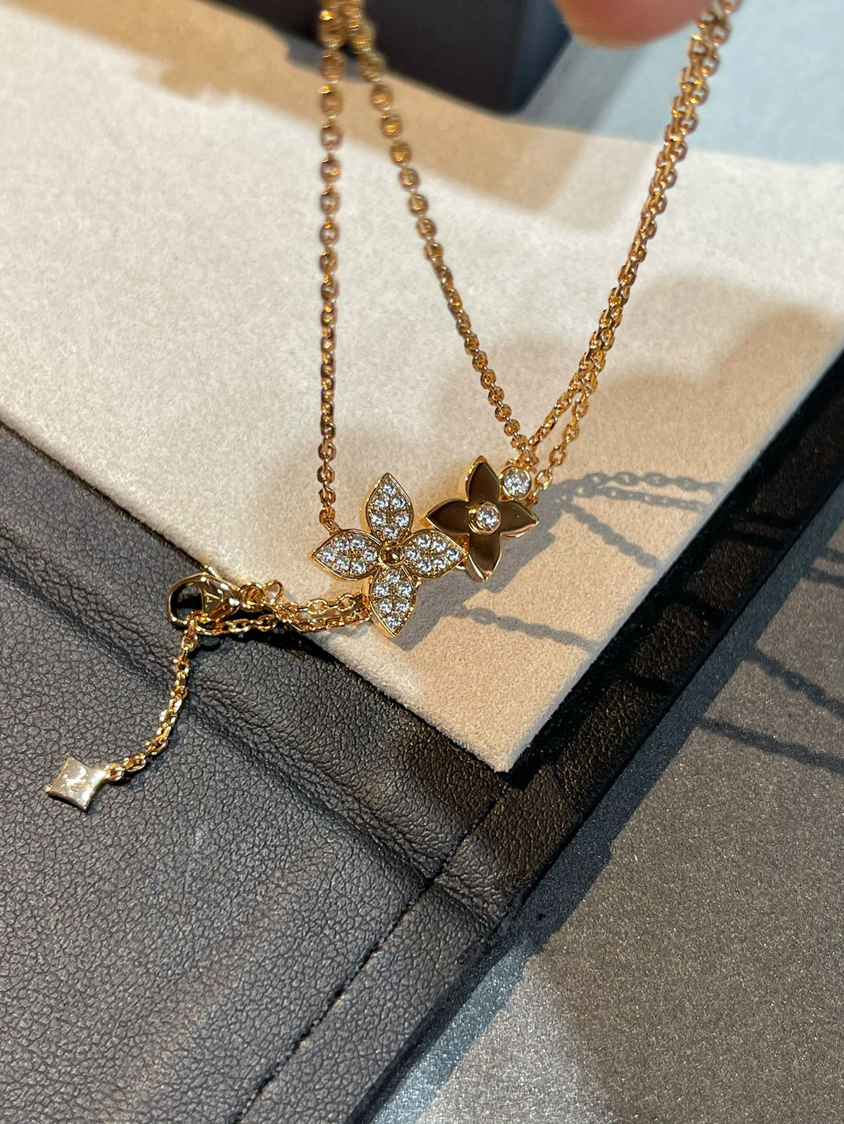 ¡®Veyra Jewelry¡¯STAR BLOSSOM NECKLACE PINK GOLD DIAMONDS