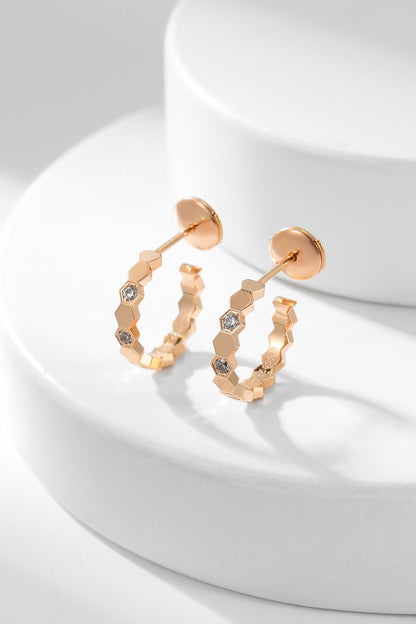 ¡®Veyra Jewelry¡¯BEE LOVE DIAMOND HOOP EARRINGS