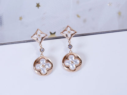 ¡®Veyra Jewelry¡¯STAR AND SUN PINK GOLD MOP DROP EARRINGS