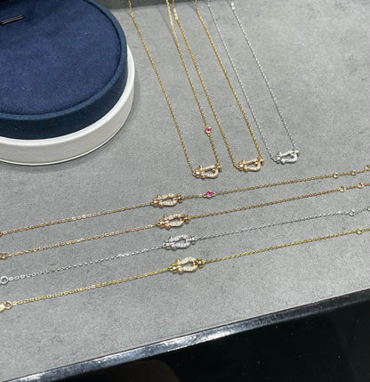 ¡®Veyra Jewelry¡¯FORCE 10 DIAMOND PINK GOLD NECKLACE