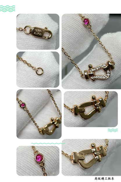 ¡®Veyra Jewelry¡¯FORCE 10 DIAMOND PINK GOLD NECKLACE