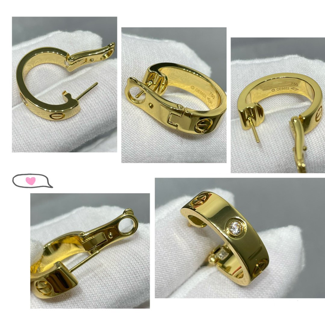 ¡®Veyra Jewelry¡¯LOVE 5.5MM 1 DIAMOND EARRINGS