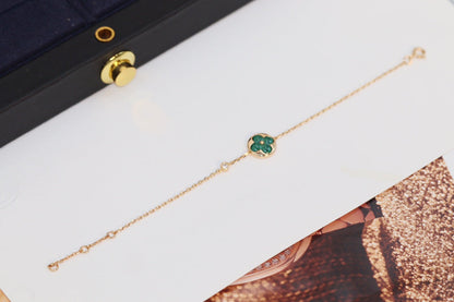 ¡®Veyra Jewelry¡¯STAR AND SUN 4 MOTIF PINK GOLD MALACHITE BRACELET