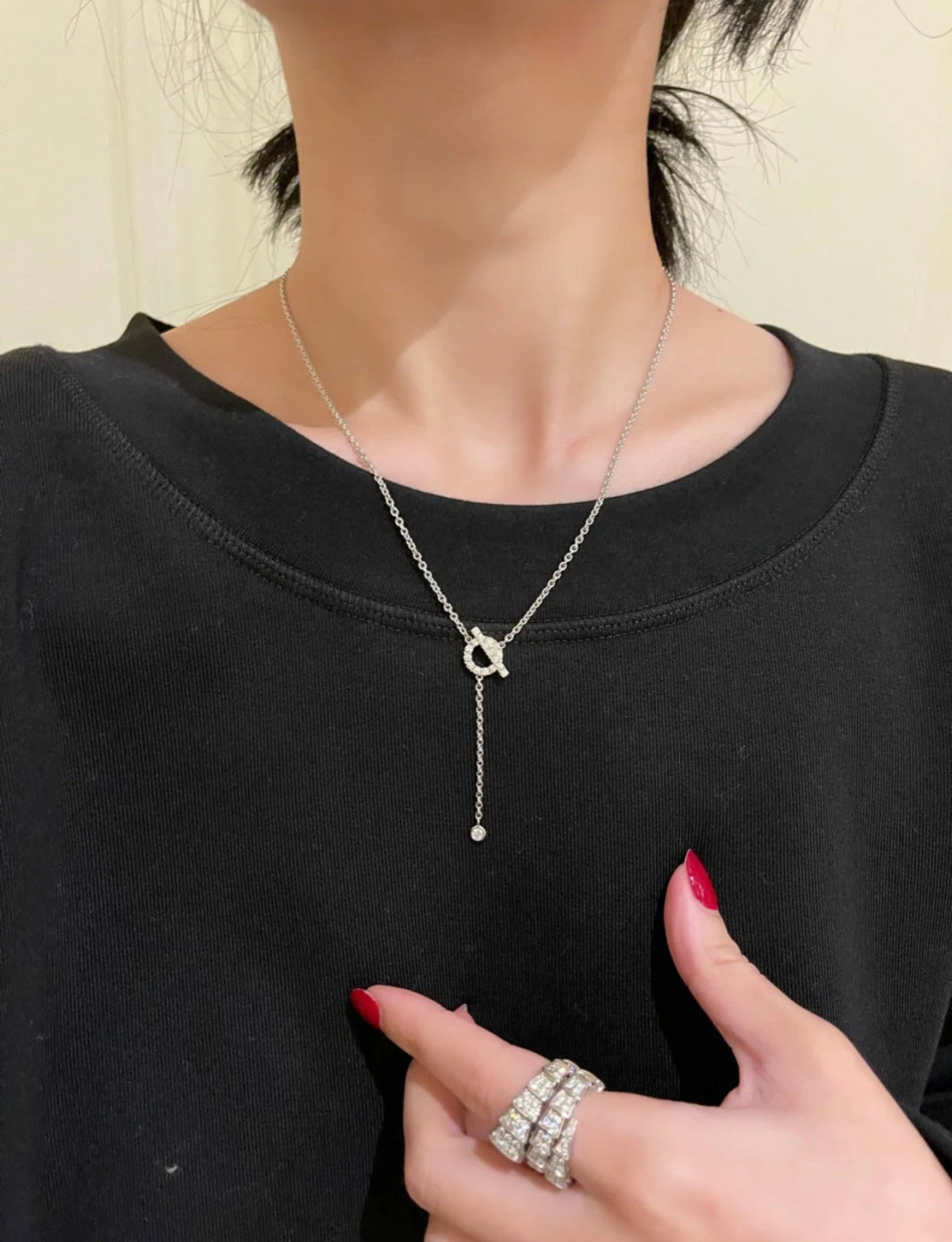 ¡®Veyra Jewelry¡¯FINESSE SILVER DIAMOND NECKLACE