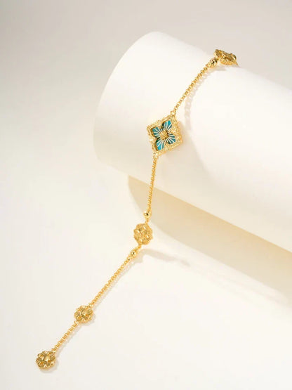 [Veyra Jewelry]B.C.L ENAMELED One-Flower Bracelet£¨Various Colors)
