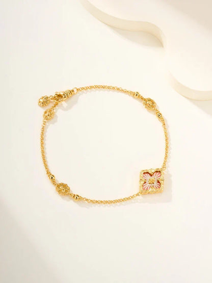 [Veyra Jewelry]B.C.L ENAMELED One-Flower Bracelet£¨Various Colors)