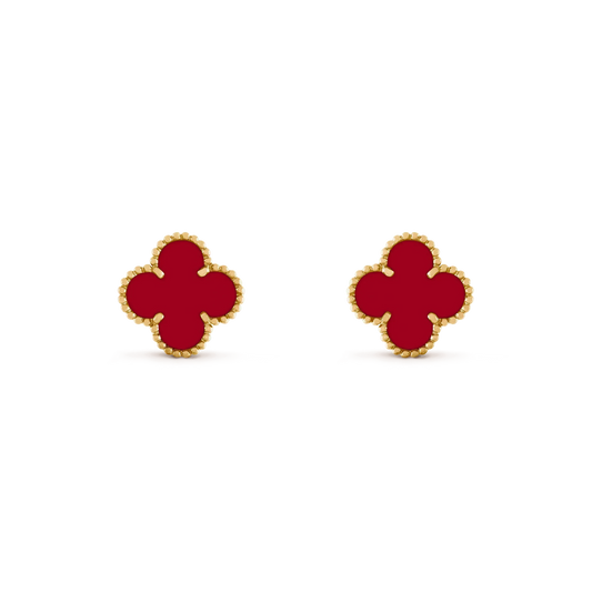 ¡®Veyra Jewelry¡¯CLOVER MEDIUM 1 MOTIFS CARNELIAN  EARRINGS