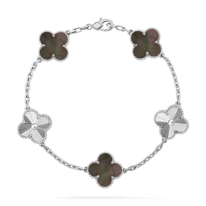 [Veyra Jewelry]New CLOVER 5 MOTIF GRAY MOP BRACELET COLLECTION