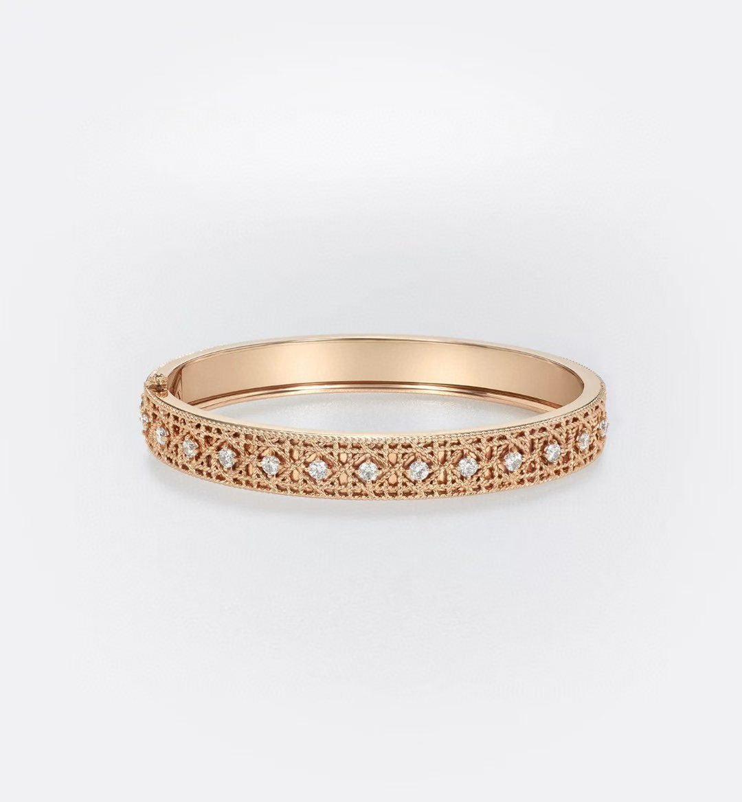 [Veyra Jewelry] 2026 WOVEN-PATTERN BRACELET SET WITH FULL DIAMOND INLAY THREE-COLORS
