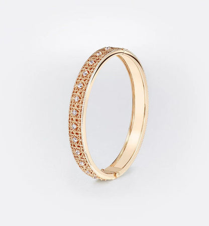 [Veyra Jewelry] 2026 WOVEN-PATTERN BRACELET SET WITH FULL DIAMOND INLAY THREE-COLORS