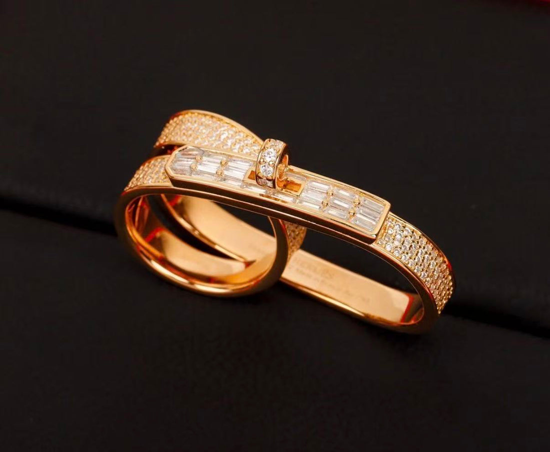 ¡®Veyra Jewelry¡¯NEW STYLE FULL CIRCLE DOUBLE DIAMOND RING